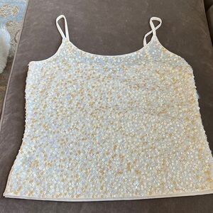 Reba Cream Sequin Camisole
